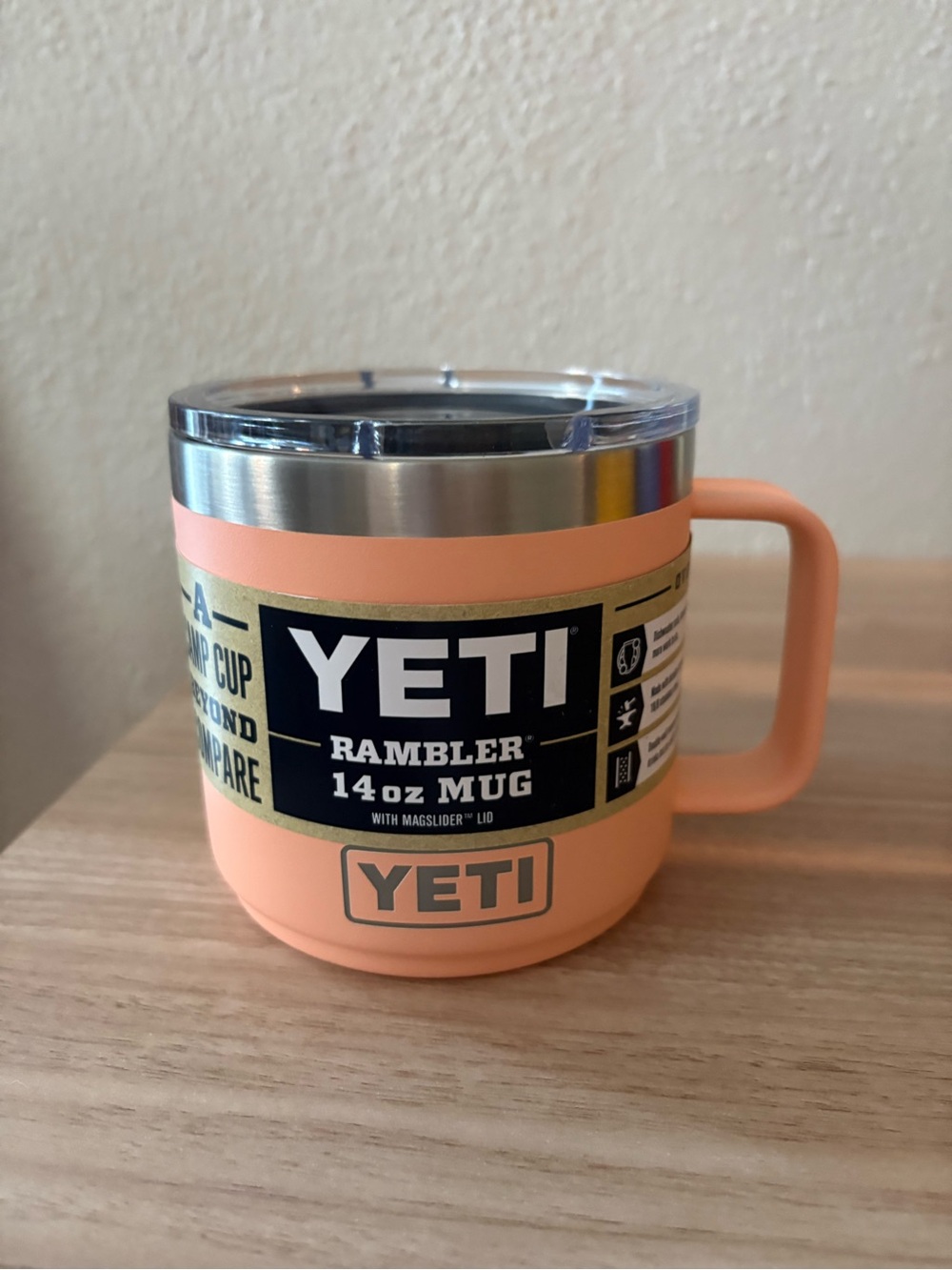 Yeti Rambler 14oz Mug - Peach